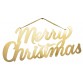 'Merry Christmas Word Decor Gold, 18 x 7.5 inch